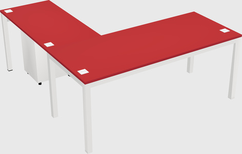 L-shaped desk