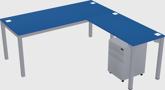 L-shaped desk