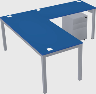 L-shaped desk