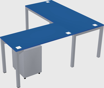 L-shaped desk