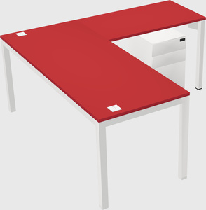 L-shaped desk