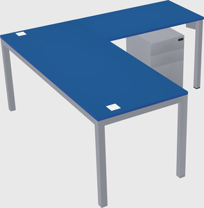 L-shaped desk