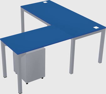 L-shaped desk