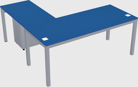 L-shaped desk