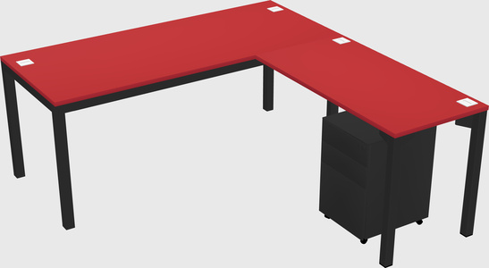 L-shaped desk
