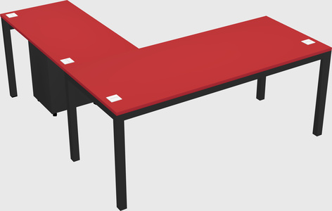 L-shaped desk