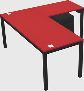 L-shaped desk