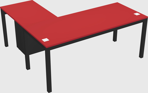 L-shaped desk