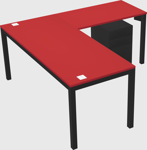 L-shaped desk