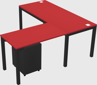 L-shaped desk