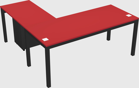 L-shaped desk