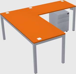 L-shaped desk
