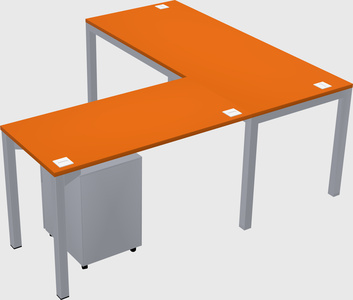 L-shaped desk