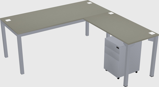 L-shaped desk