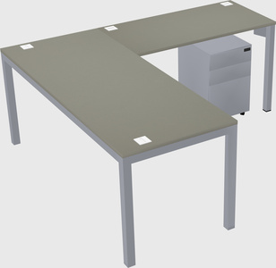 L-shaped desk