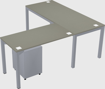 L-shaped desk