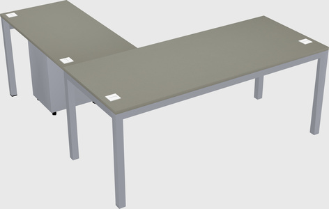 L-shaped desk
