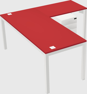 L-shaped desk