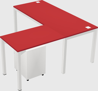 L-shaped desk