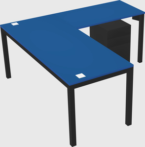 L-shaped desk