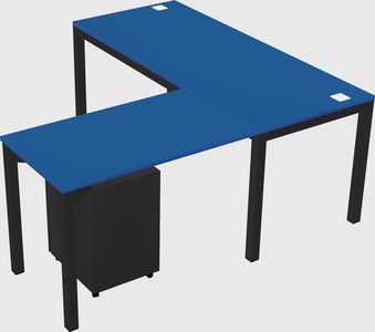 L-shaped desk