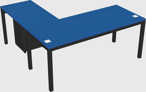 L-shaped desk