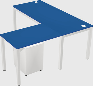 L-shaped desk