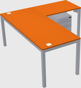 L-shaped desk