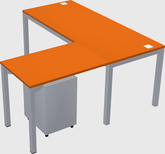 L-shaped desk
