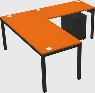 L-shaped desk