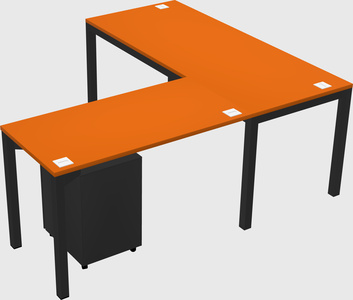 L-shaped desk