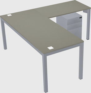 L-shaped desk