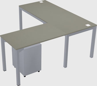 L-shaped desk
