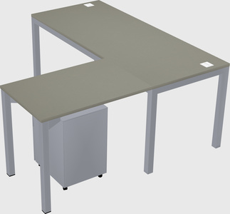L-shaped desk