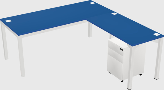 L-shaped desk