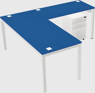 L-shaped desk
