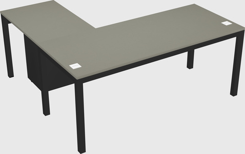 L-shaped desk