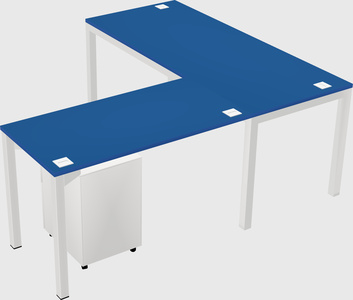 L-shaped desk
