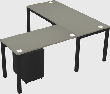 L-shaped desk