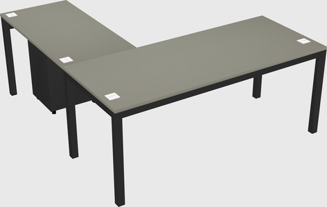 L-shaped desk