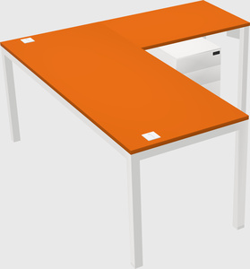 L-shaped desk