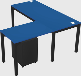 L-shaped desk