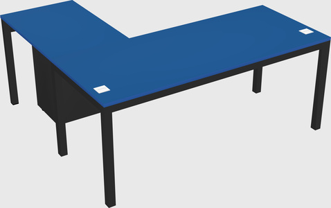 L-shaped desk