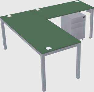 L-shaped desk
