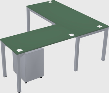 L-shaped desk