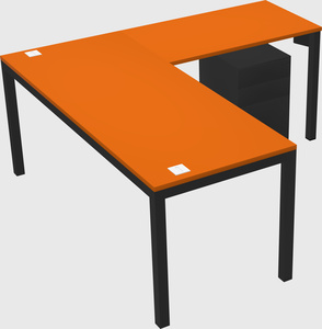 L-shaped desk