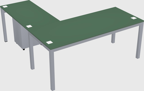 L-shaped desk