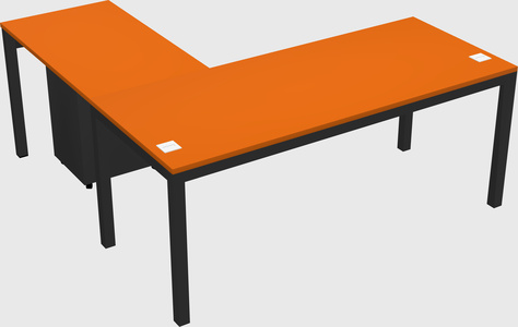 L-shaped desk