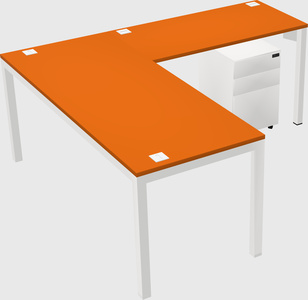 L-shaped desk
