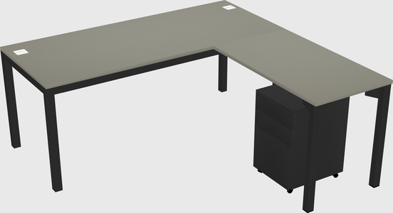 L-shaped desk